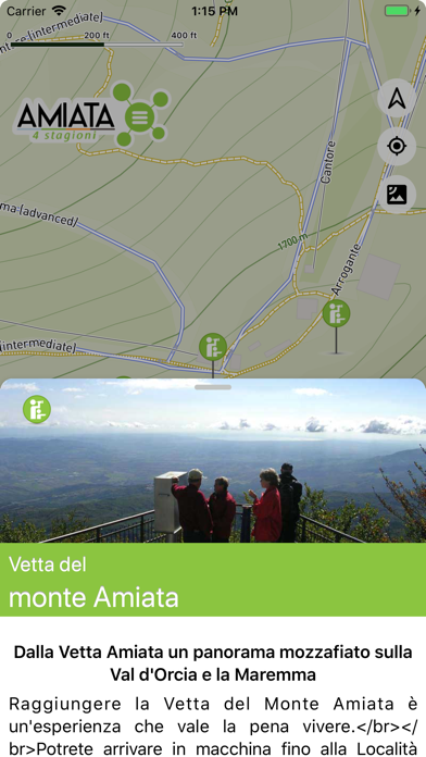 Amiata 4 Stagioni iPhone screenshot 9 - Travel app