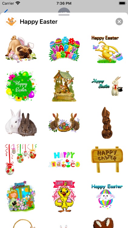 Happy Easter Emoji Stickers screenshot-5