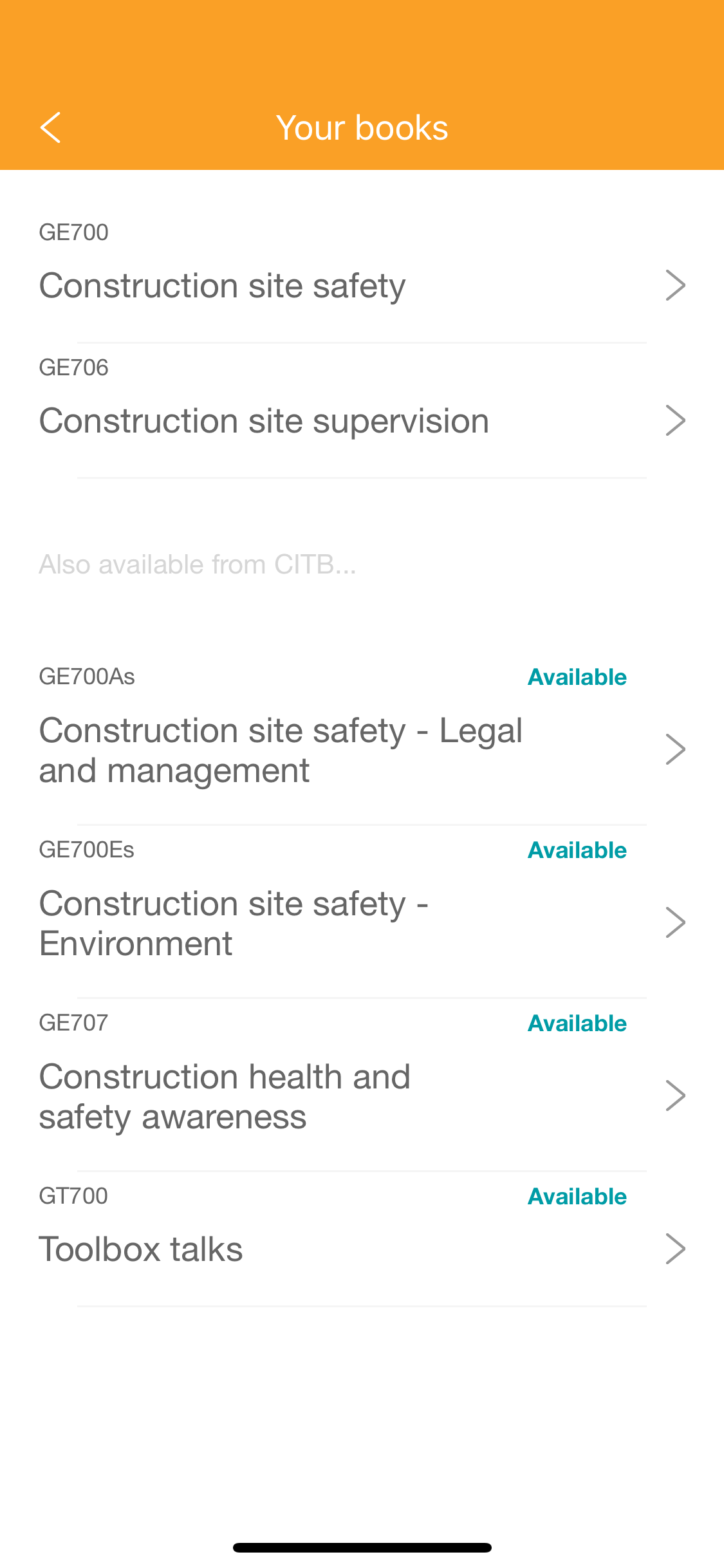 CITB HS&E Publications