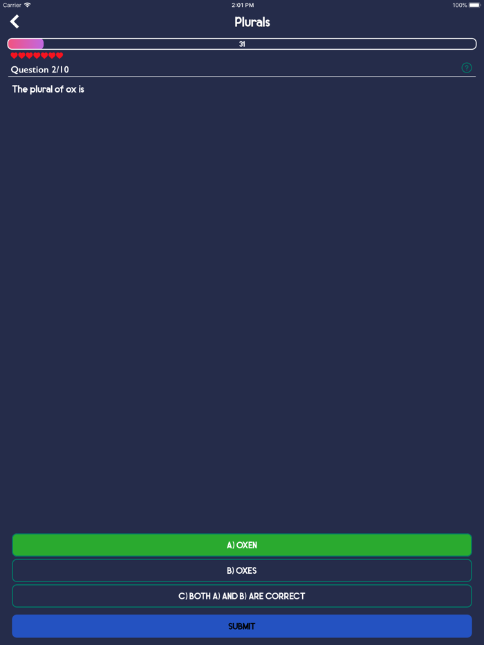 EGQ  English Grammar Quiz