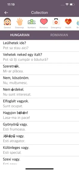 Game screenshot Hungarian Romanian Dictionary apk