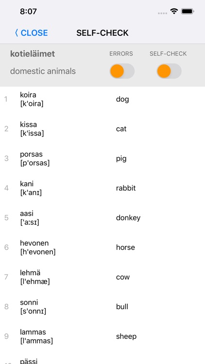 Learn Finnish words with ST screenshot-6