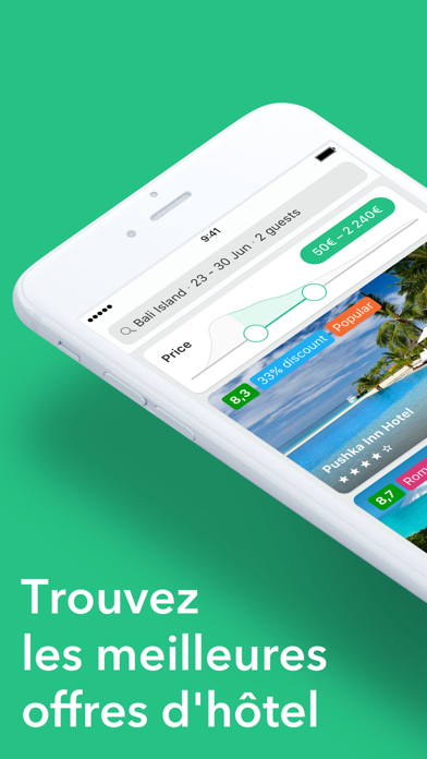 Screenshot #1 pour Offres d'hôtel et voyage privé
