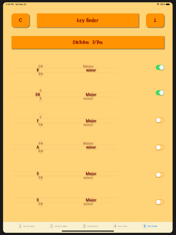 ChordTrans iPad screenshot 8 - Music app