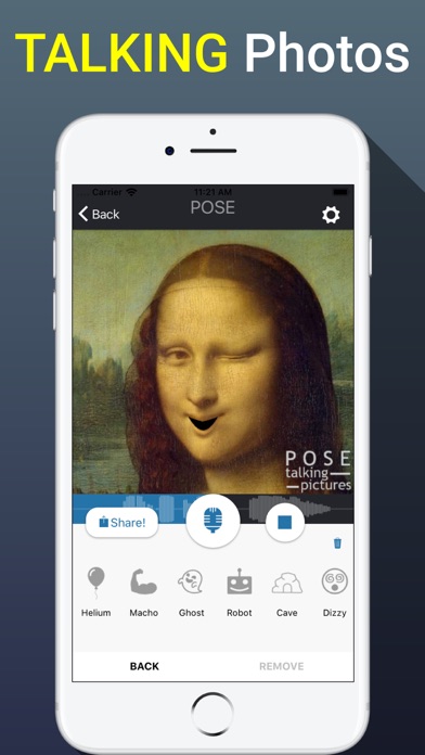POSE: Talking Pictures iPhone screenshot 3 - Entertainment app