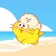 Egg Yolk Cat app icon - Stickers app for iPhone