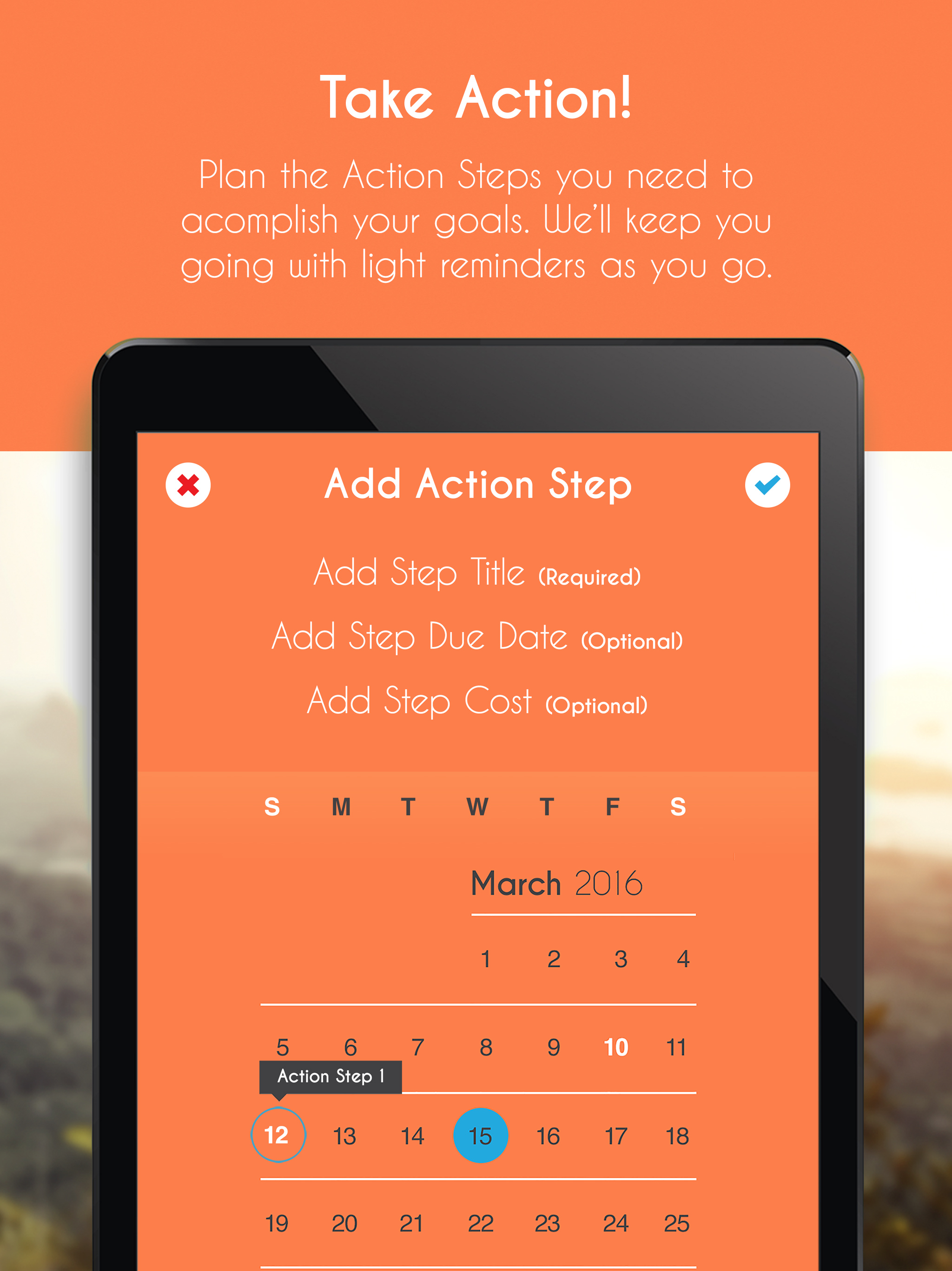Bucket List Tracking Organizer