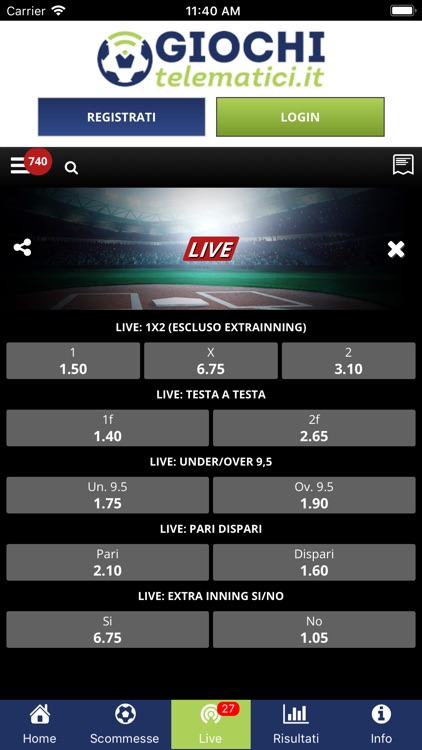 Giochitelematici Scommesse screenshot-3