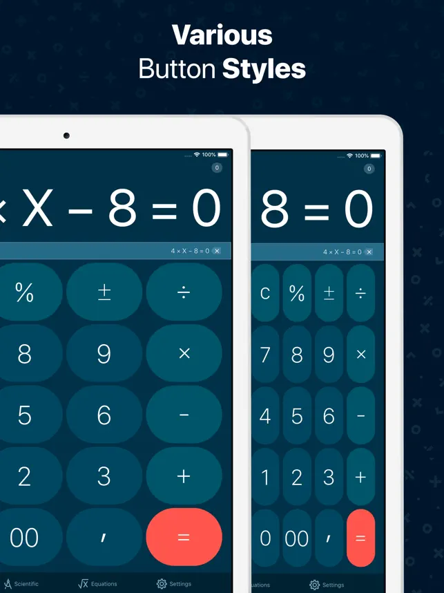 Calculator + Equation Solver
4+
_10