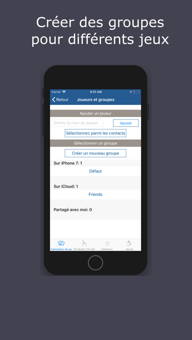 Screenshot #3 pour GameScore - Calculateur de jeu