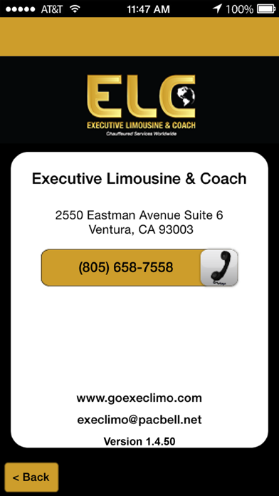 ELC Chauffeured Services Screenshot
