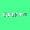 GREAT!! by Olivia Accardo app icon - Stickers app for iPhone