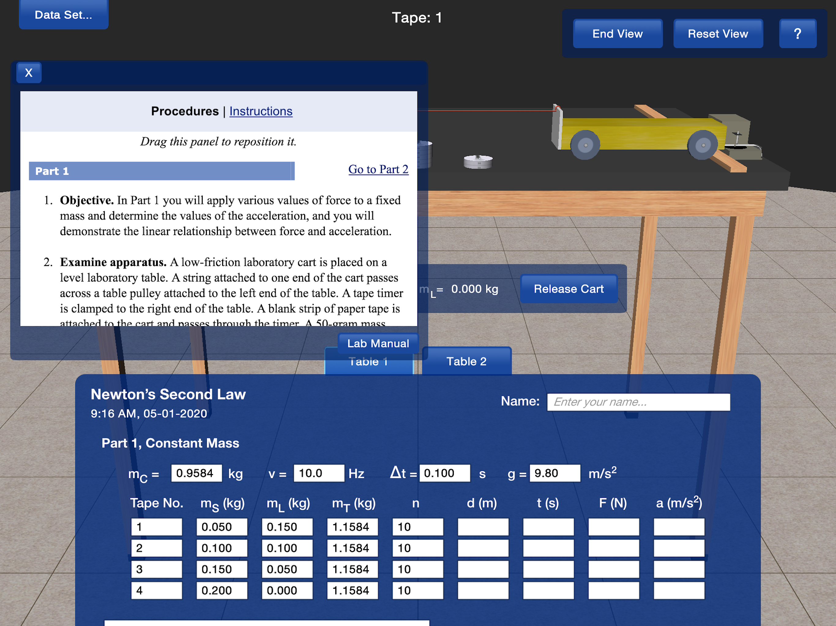 PP+ Newton's 2nd Law screenshot 5