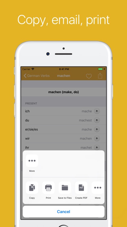 German Verb Conjugator Pro screenshot-3