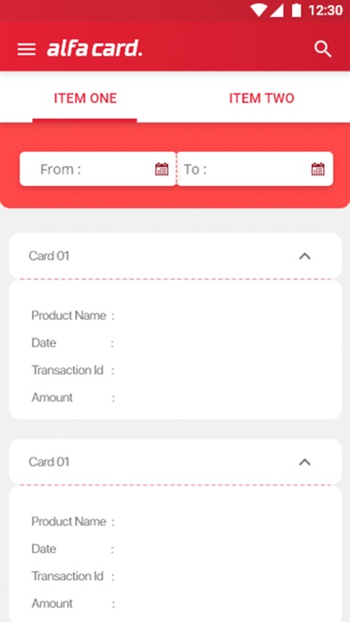 Screenshot #2 pour Alfa Card