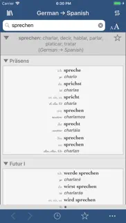 ultralingua spanish-german iphone screenshot 2