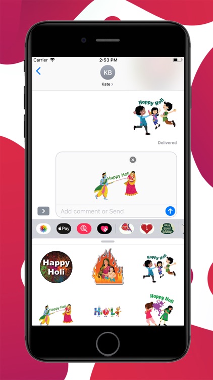 Holi Dhuleti Stickers