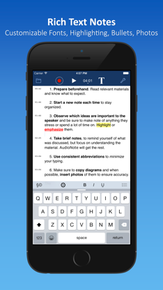 AudioNote™ screenshot 2