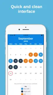shift calendar & work schedule iphone screenshot 2