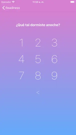 Captura de pantalla de Readiness en iPhone 2