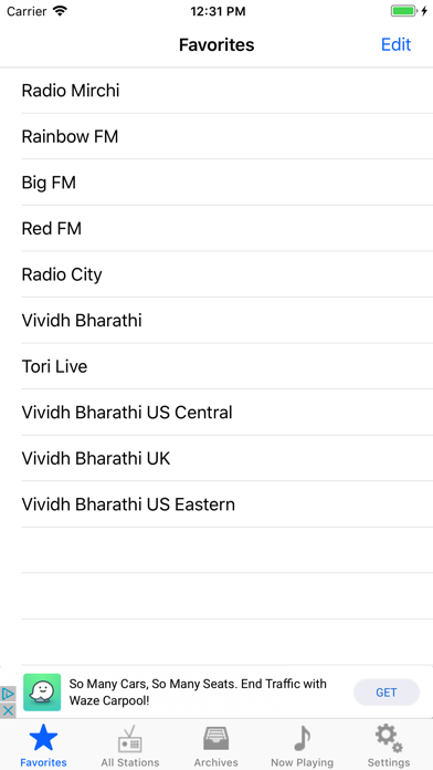 HydFM iPhone screenshot 5 - Music app