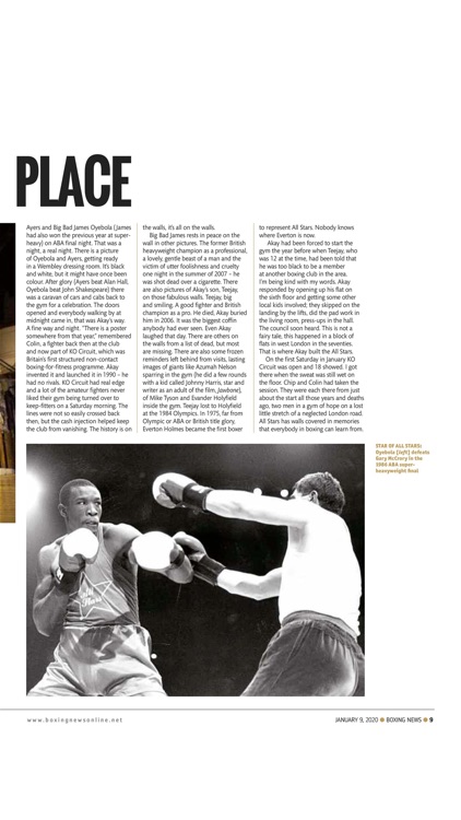 BOXING NEWS.