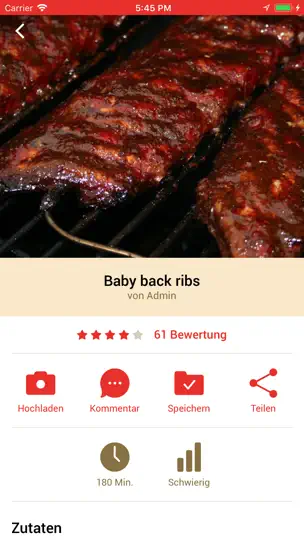 Screenshot von Grillrezepte 2 auf dem iPhone 1