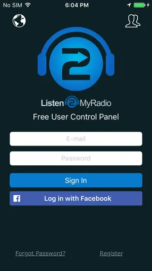 Listen2MyRadio Control Panel screenshot 2
