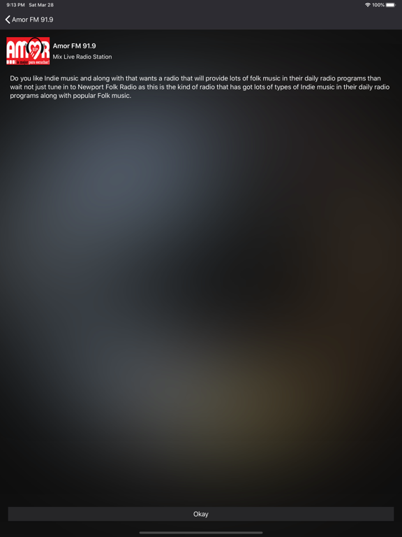 RadioRD iPad screenshot 4 - Music app