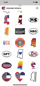 Mississippi emoji USA stickers screenshot #3 for iPhone