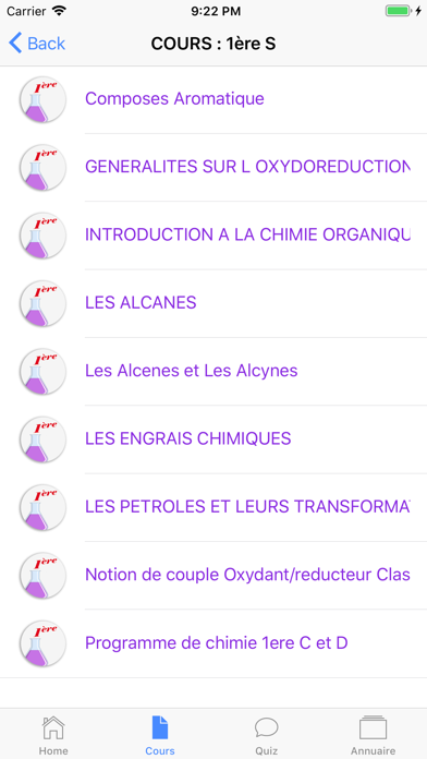 How to cancel & delete Cours de Chimie from iphone & ipad 4