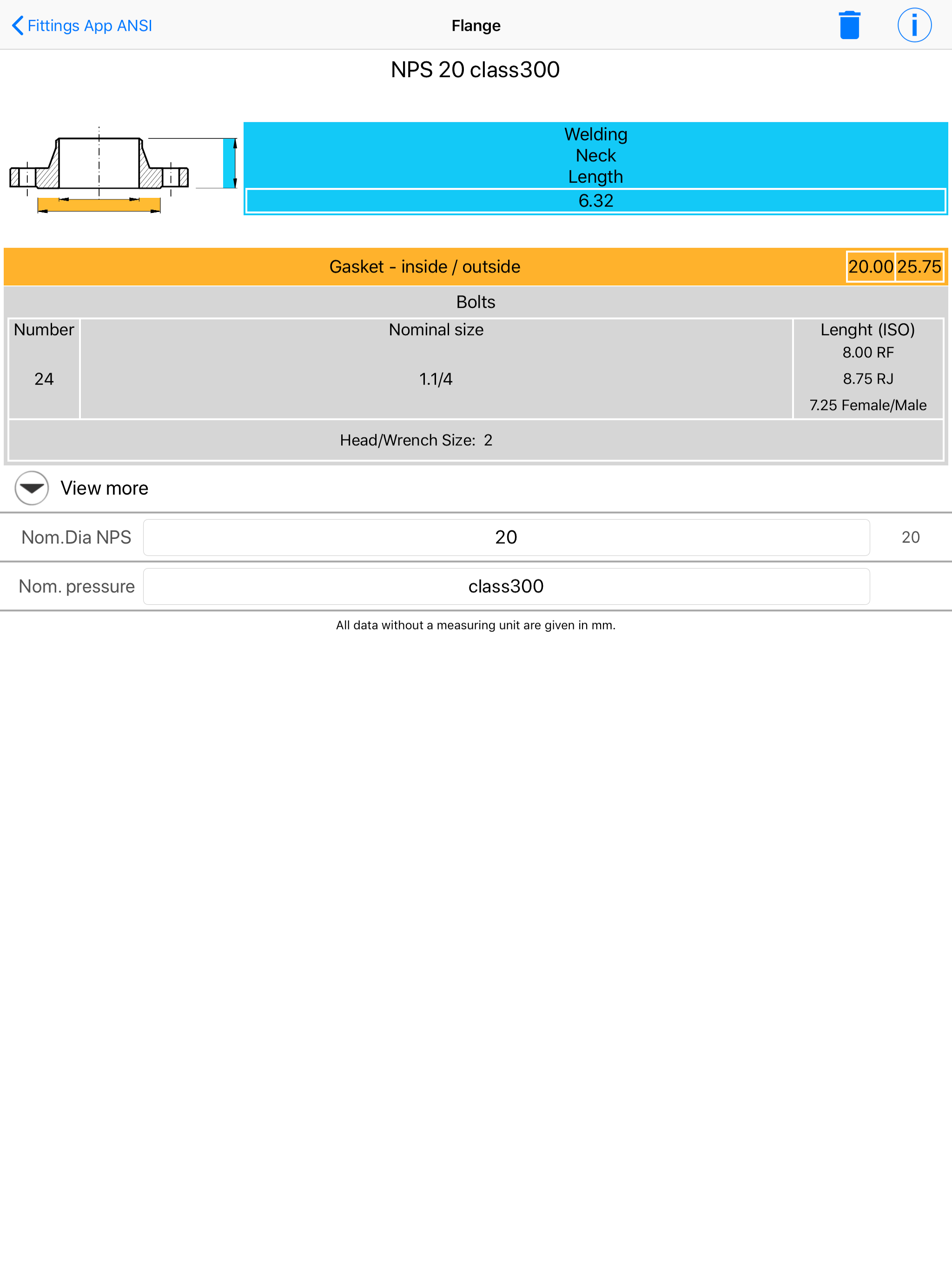 Fittings App ANSI