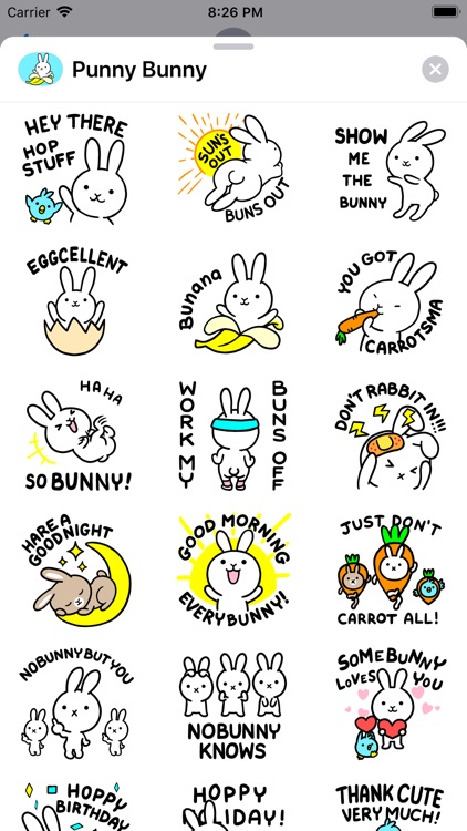 # Punny Bunny Animated Sticker