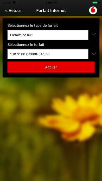 Vodacom RDC App Screenshot