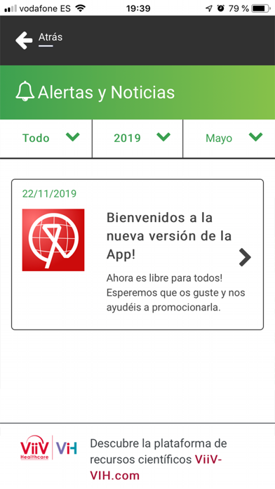 VIH y Viajes Screenshot