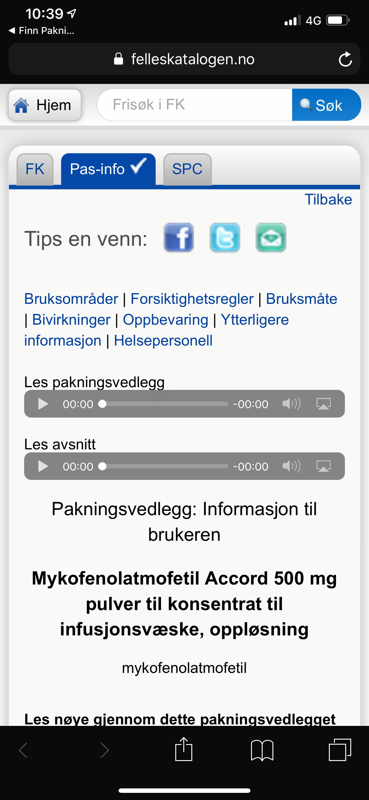 Finn Pakningsvedlegg