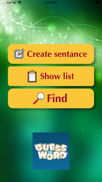 Guess the word in a sentence