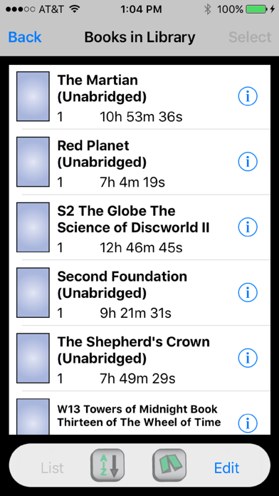 Precise Audiobook Player Screenshot