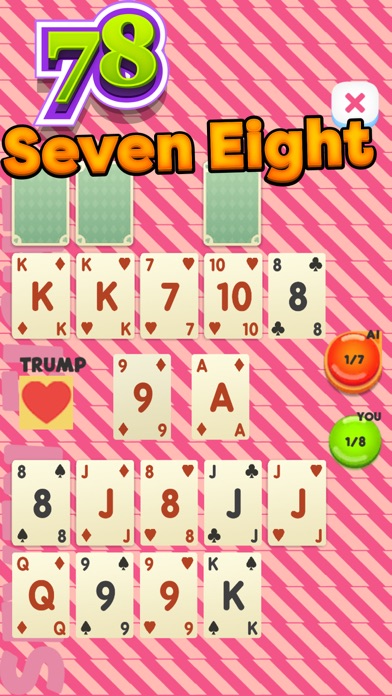 Seven Eight 78 Card Game Screenshot