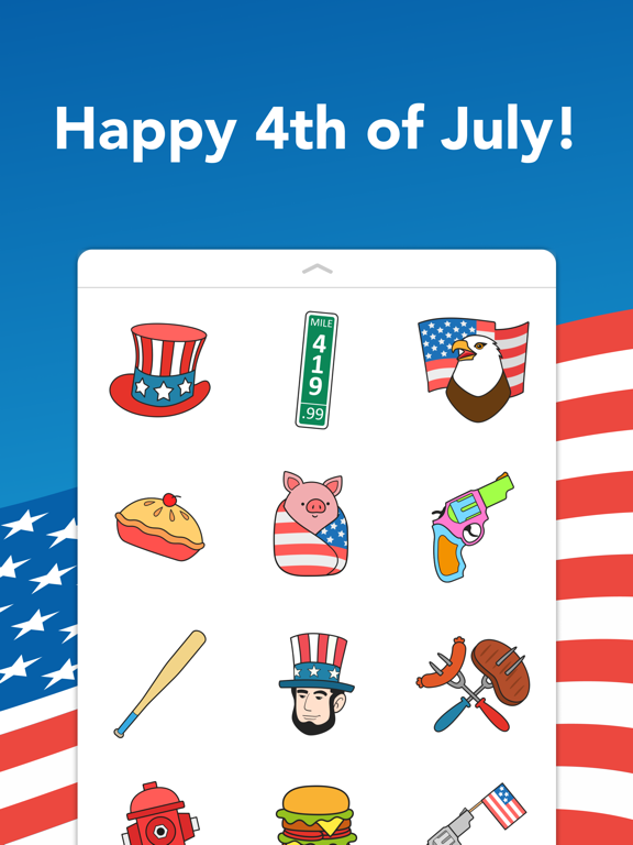 Typical American Stickers iPad screenshot 1 - Stickers app