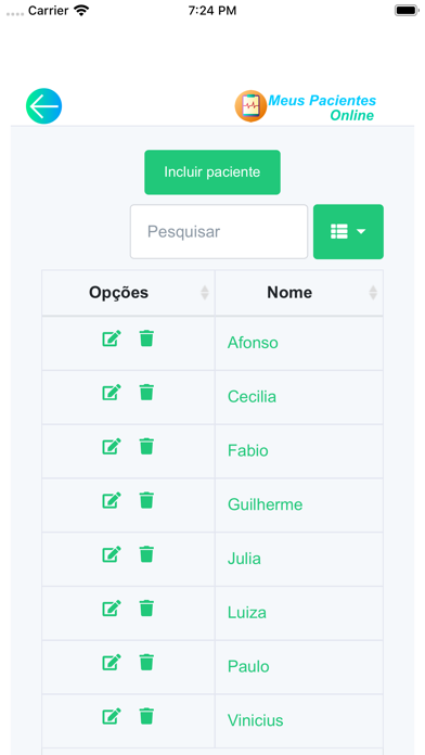Meus Pacientes Online Screenshot
