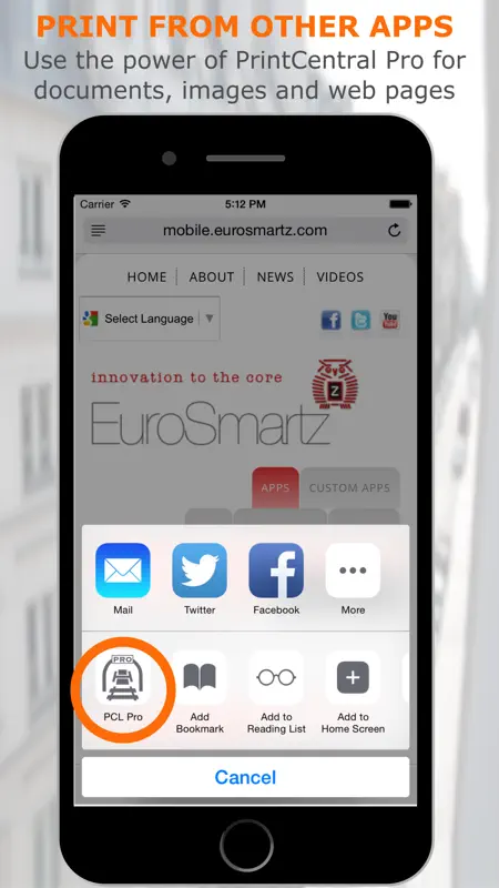PrintCentral Pro for iPhone screenshot 4 of 5