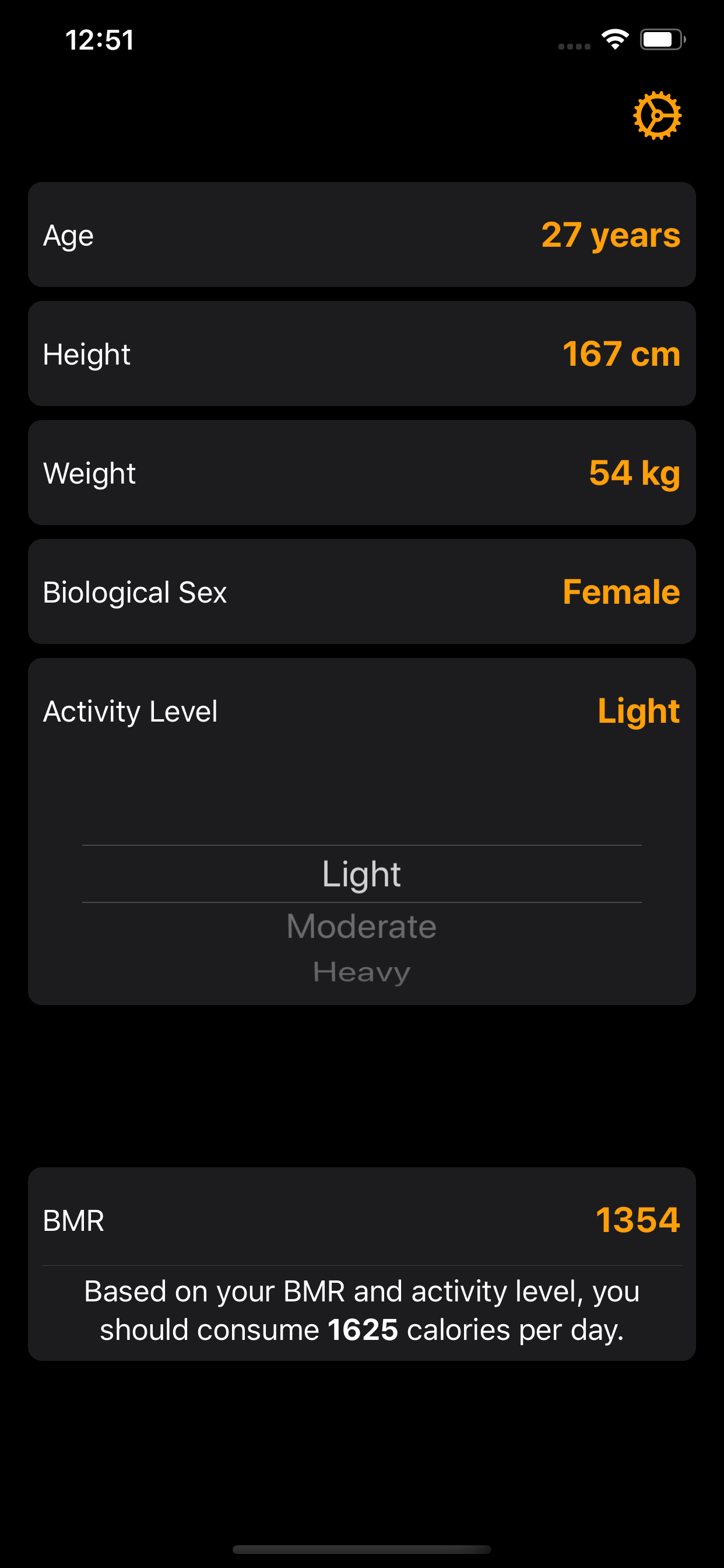 BMR Calculator