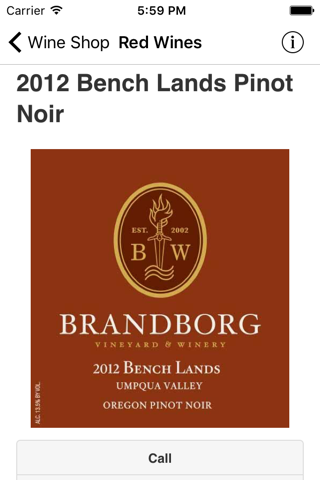 Brandborg Wines screenshot 4