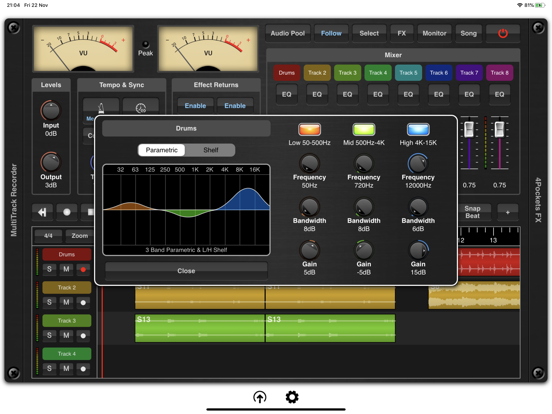 MultiTrack Recorder Plugin iPad app afbeelding 2