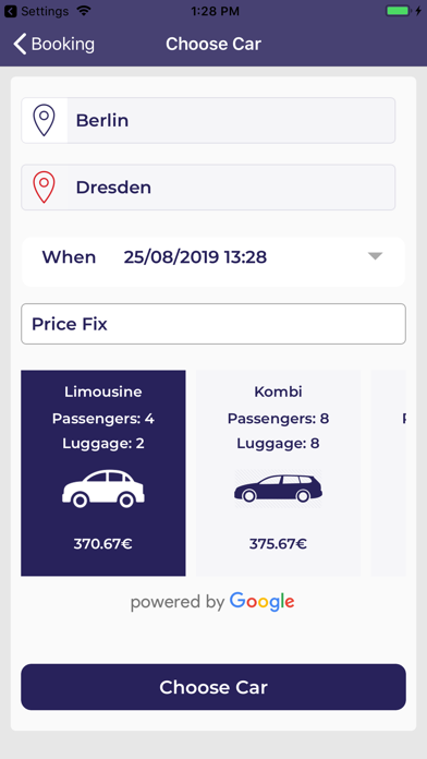 Flotilla Airport Transfer Screenshot