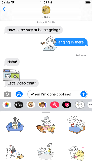 Fluffcorn Stickers Screenshot