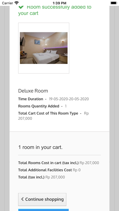 DNA Booking App iPhone screenshot
