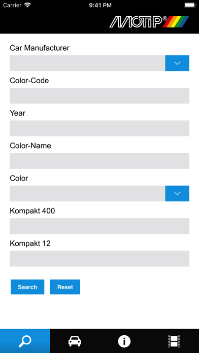 MOTIP Color Search iPhone screenshot