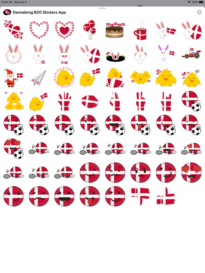 Dannebrog 800 Sticker Pack